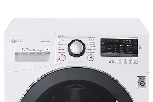 برنامه خشک کن صد در صد در ماشین لباسشویی ال جی